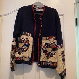 Belle Pointe Quilt pattern sweater